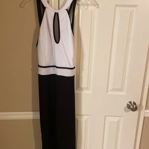 Black and white jumpsuit